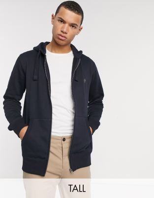 navy zip through hoodie