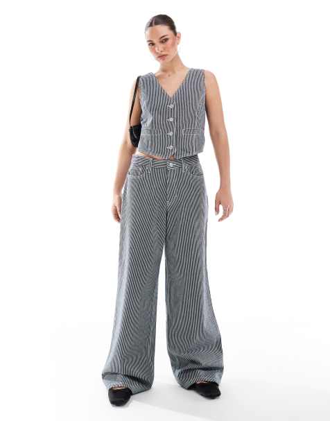 French Connection - Everett - Jeans indaco a righe in coordinato - view 1
