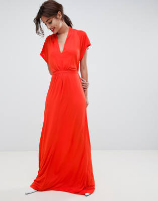 french connection red maxi dress