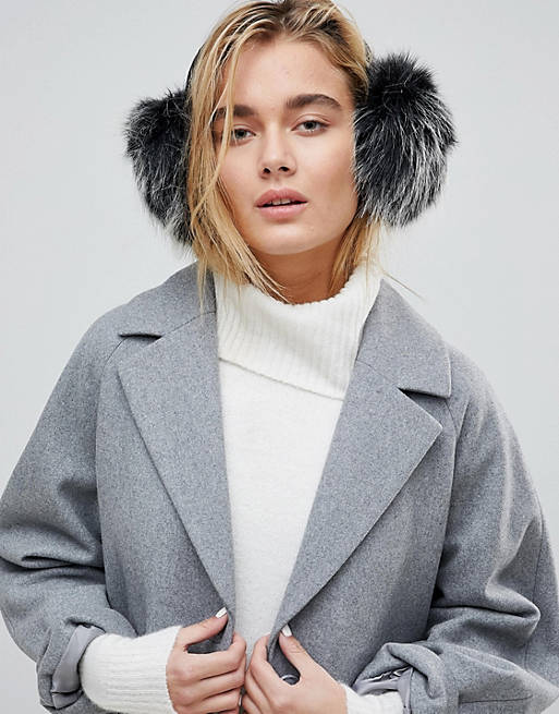 French Connection Faux Fur Ear Muffs
