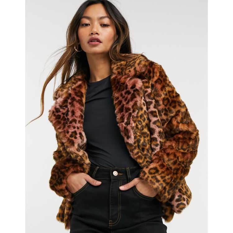 French connection faux hotsell fur belted coat