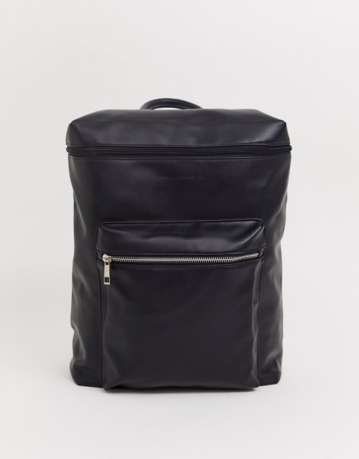French Connection faux leather backpack