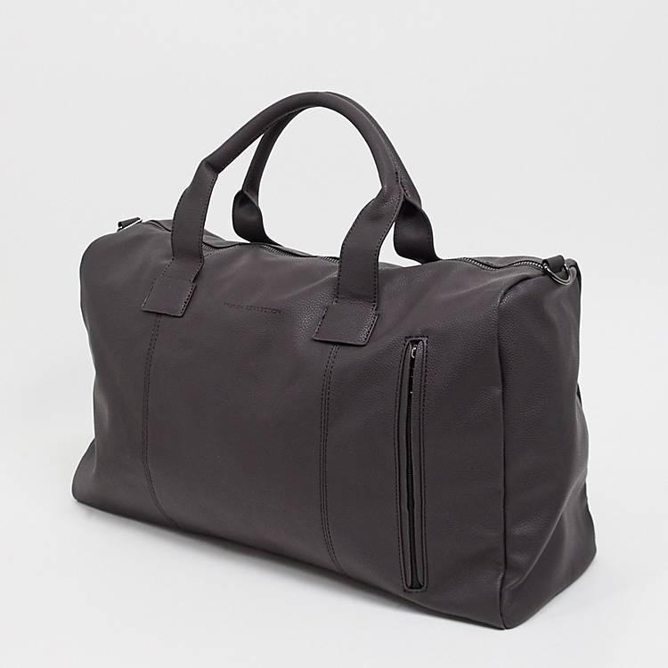 Asos Men Accessories Bags Travel Bags Faux leather classic holdall bag in 
