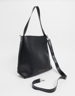 French Connection classic tote bag in black