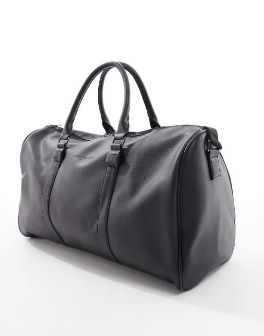 Faux leather holdall discount mens