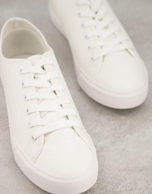 Asos white plimsolls best sale