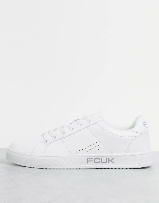 French connection outlet white trainers