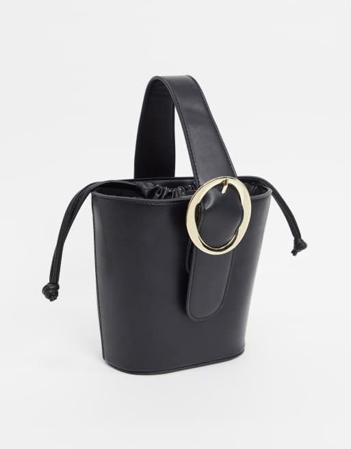 French Connection Faux Leather Mini Bucket Bag | ASOS