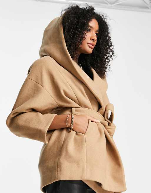 Hooded camel coat womens new arrivals