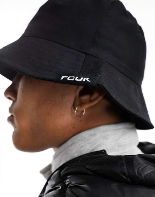 French Connection FCUK bucket hat in black | ASOS display picture 3