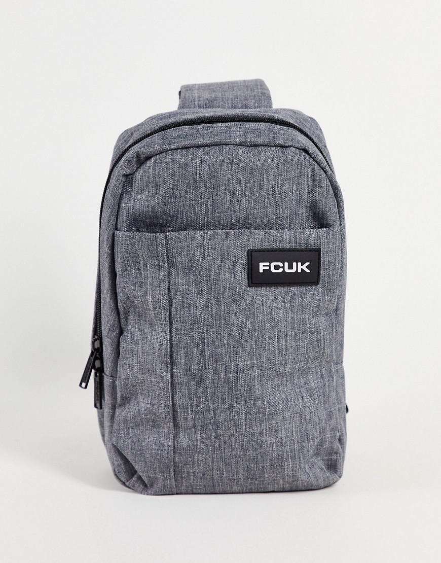 French Connection FCUK crossbody bag in gray-Grey
