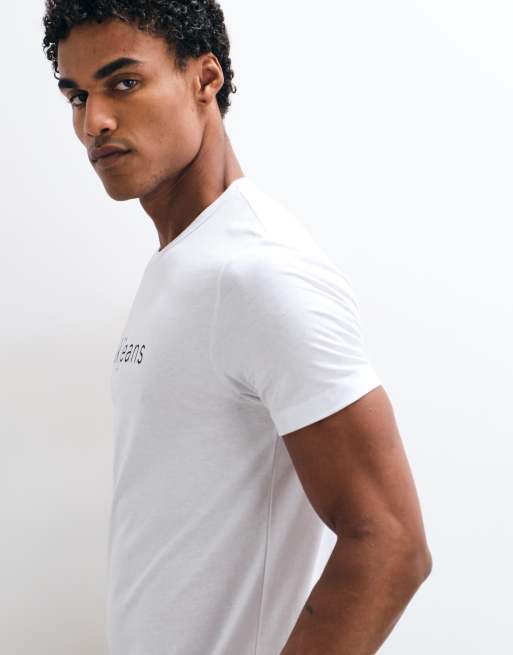 French Connection FCUK Jeans-Grafik-T-Shirt in Weiß, 4 von 5
