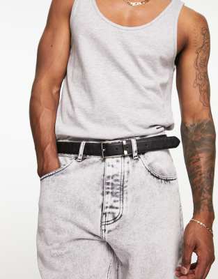 french Connection FCUK Logo reversible belt in black - ASOS Price Checker