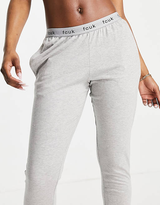 French Connection FCUK lounge pant in grey | ASOS