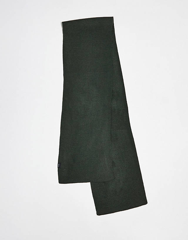 French Connection - fcuk ribbed scarf in dark green