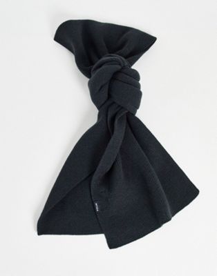 French Connection FCUK ribbed scarf in navy