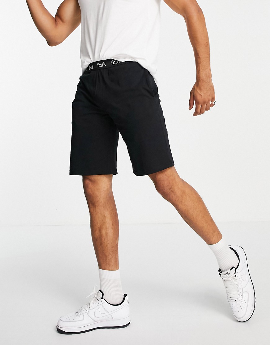 French Connection Fcuk Shorts In Black
