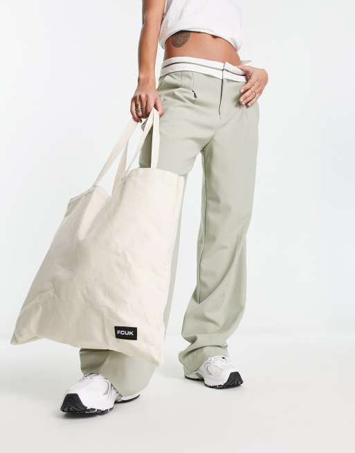 French Connection - FCUK - Tote tas in gebroken wit