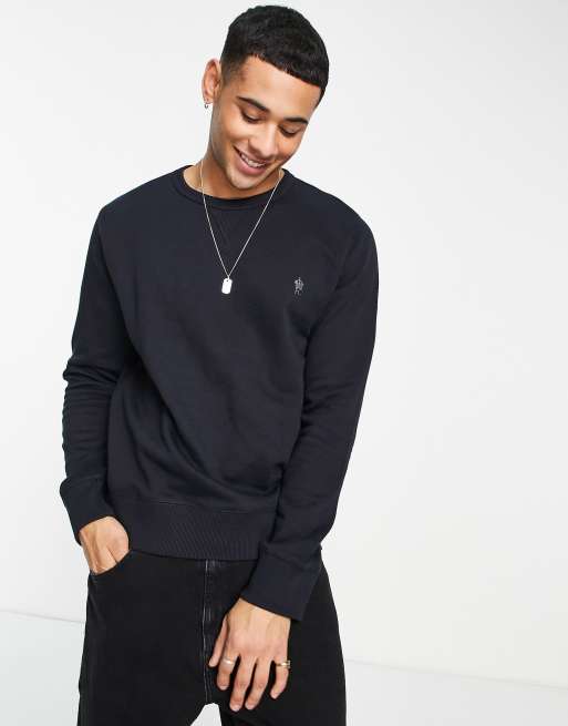 French Connection - Felpa girocollo blu navy