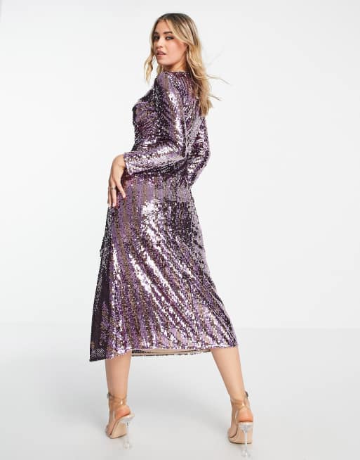 French connection pink sequin dress sale