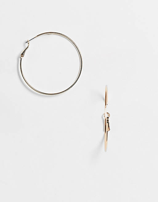 French Connection fine hoop earrings in gold