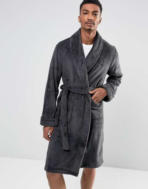 French Connection Fleece Dressing Gown ASOS