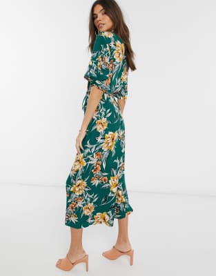 french connection midi shirt floral bloom dress