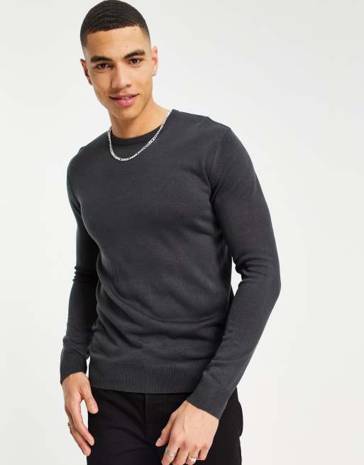 Round neck sweater formal hot sale