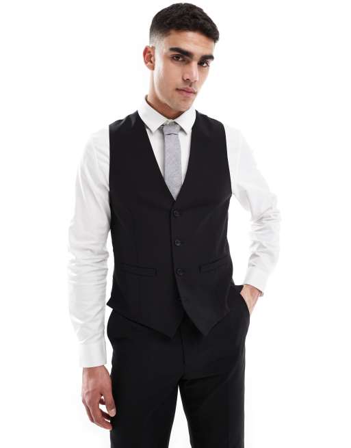 French Connection formal suit vest in black - part of a set