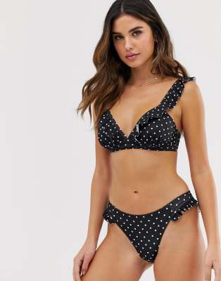 asos polka dot bikini