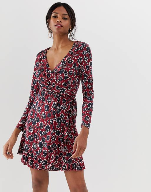 Frilly store wrap dress