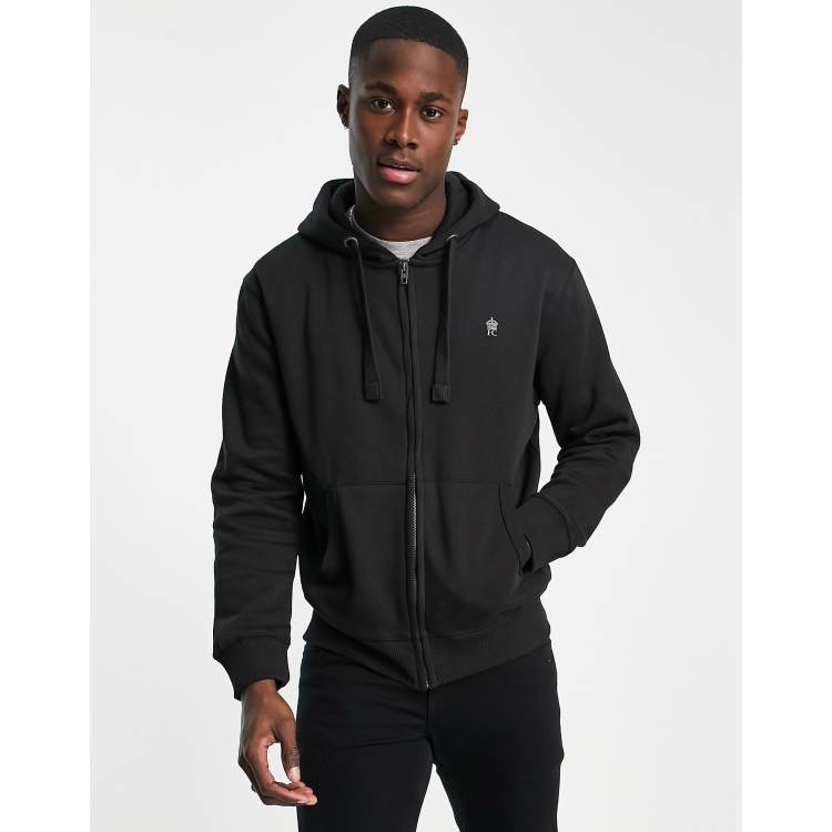 Fcuk black hoodie new arrivals