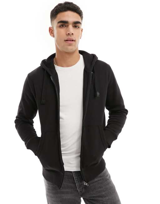 French Connection full zip hoodie in black | ASOS