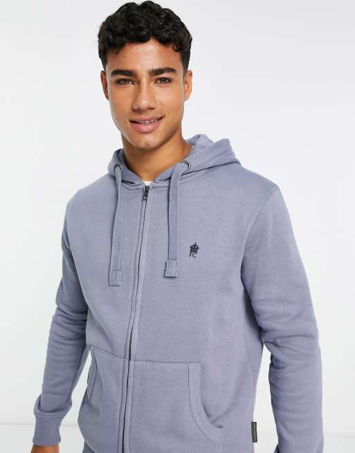 French connection best sale hoodie zip through