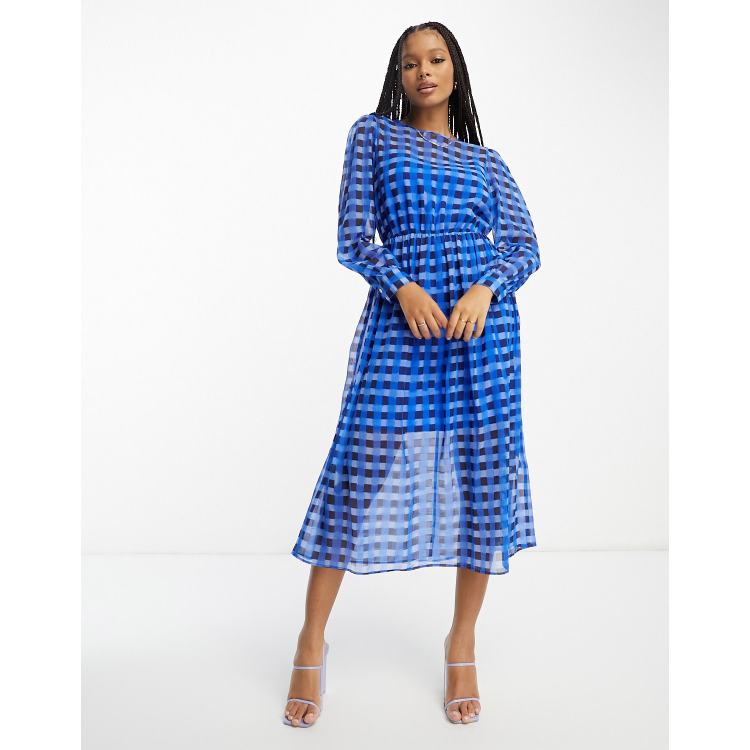 French Connection Cameron Dress in Chalk Blue