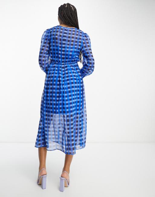 French Connection Cameron Dress in Chalk Blue