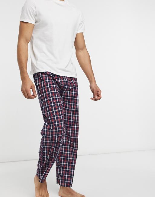 French Connection – Gewebte, karierte Hose mit Logo
