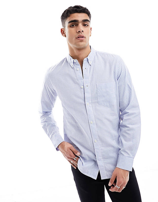French Connection - gingham blue smart shirt