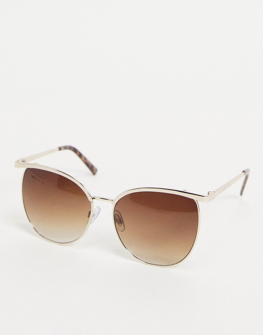 French Connection Glamour oversized sunglasses-Gold