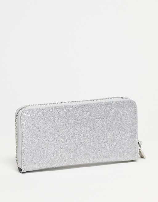 White 2025 glitter purse