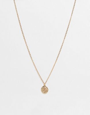 French Connection gold pendant necklace