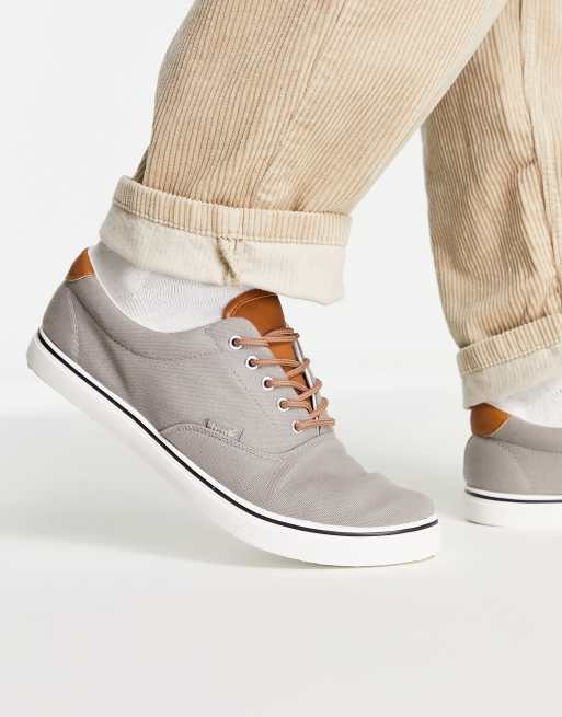 French Connection – Grå sneakers i canvas