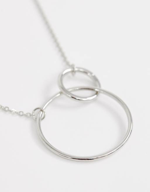 French Connection - halskæde med sammenhængende cirkelvedhæng, 2 af 4