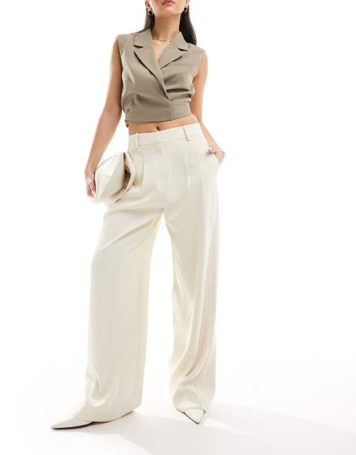 French Connection - Harri - Pantalon in crème