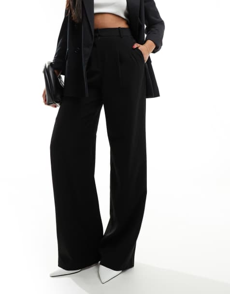 French Connection Harrie suit pants in black - view 1