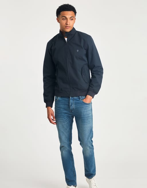 French Connection - Harrington jack met opstaande boord in marineblauw, 4 van 4