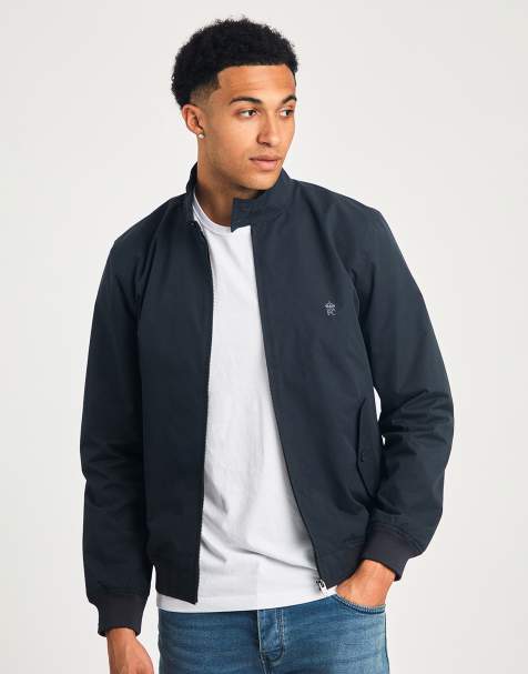 French Connection – Harrington-Jacke in Marineblau mit Stehkragen - view 1