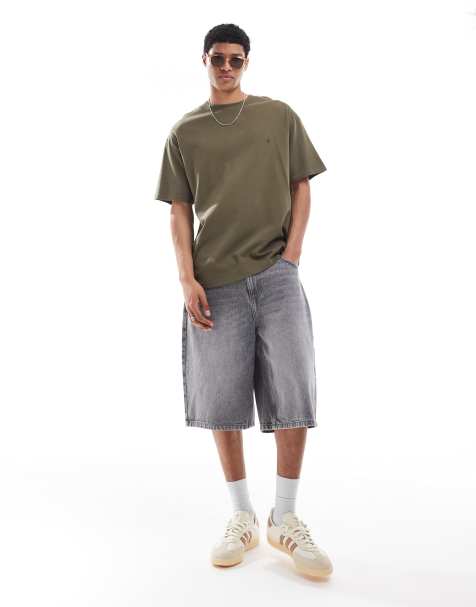 French Connection heavyweight crew neck t-shirt in khaki