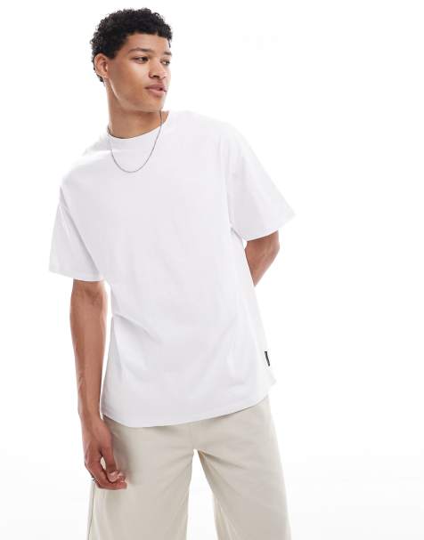 French Connection heavyweight crew neck T-shirt in white - view 1