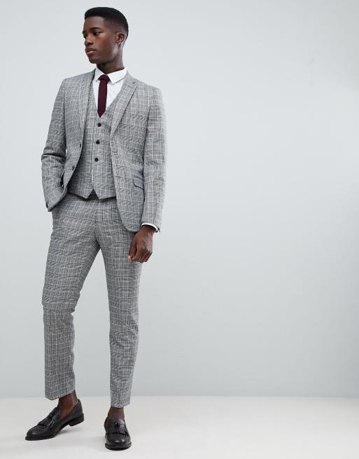 Prince of top wales check waistcoat